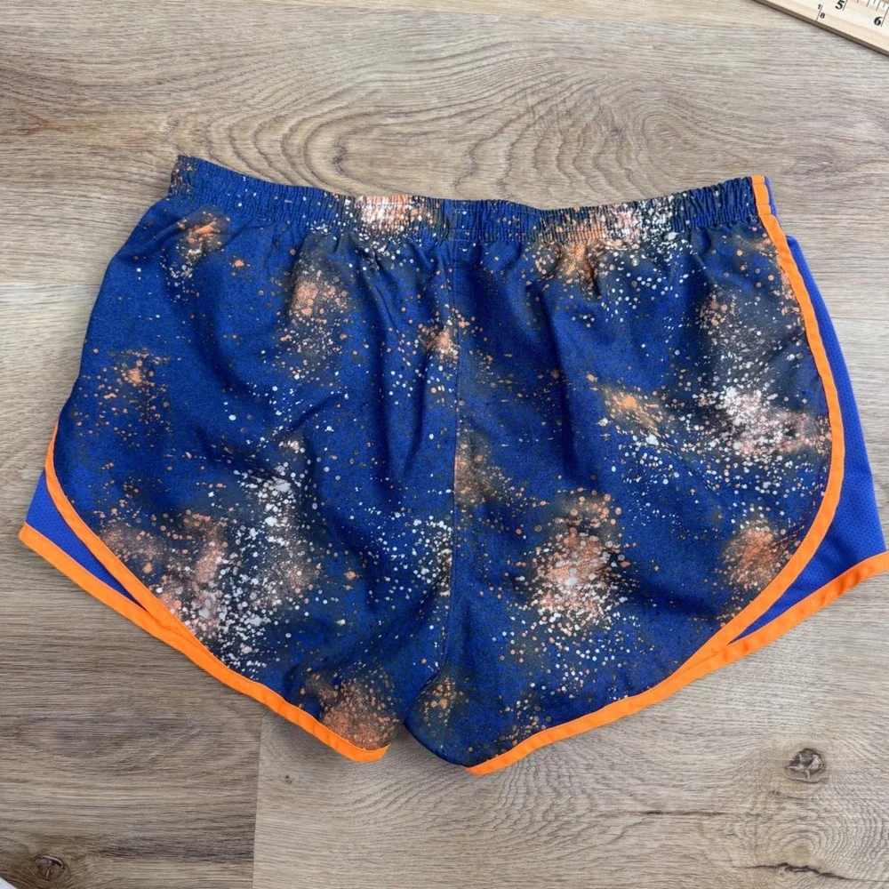 Nike (Blue) Dri-FIT Galaxy Splatter Running Shorts Kids Size L